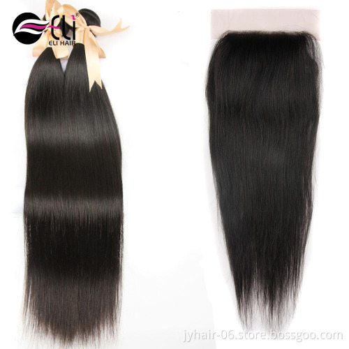 Cheap Wholesale Bohemian Kinky Fumi Deep Curly Wave Transparent Jet Black Top U Part Human Hair Lace Closure